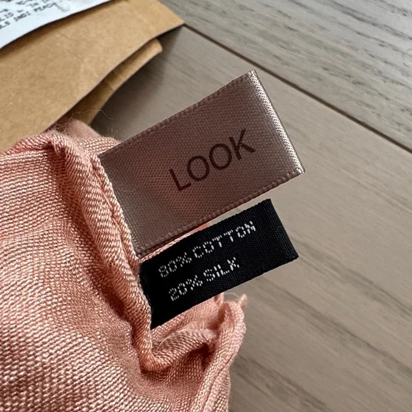 Cotton Silk Blend Infinity Scarf in Peach  blush 🍑☺️ - Picture 4 of 8